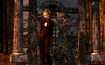 Картинка 3д+графика люди+ people девушка фон взгляд