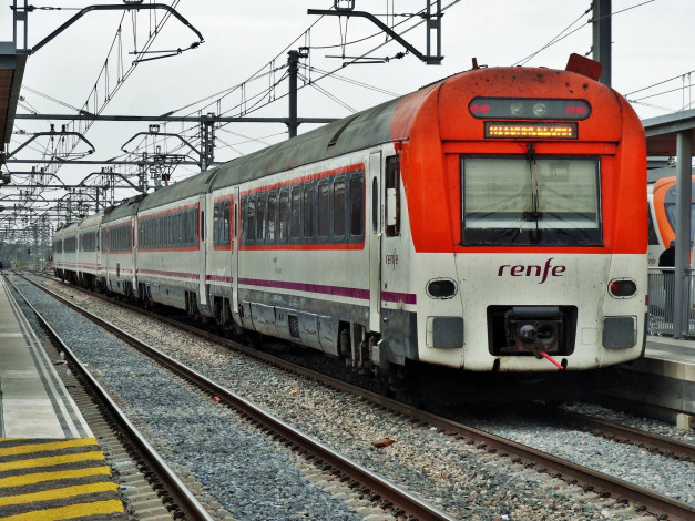 Обои картинки фото техника, поезда, дорога, железная, состав, локомотив, рельсы