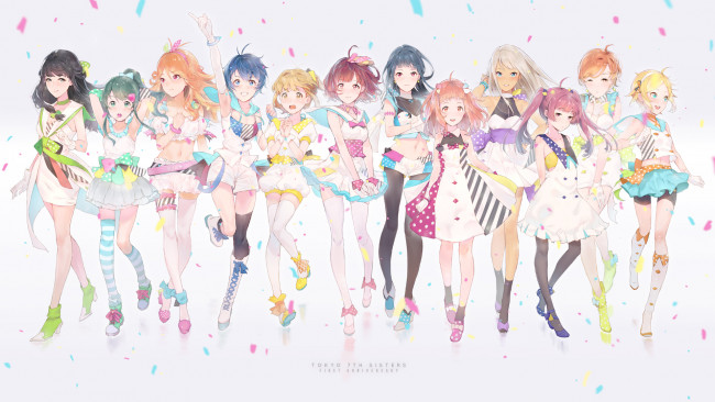 Обои картинки фото аниме, unknown,  другое, harumi, sawara, kajika, alessandra, suusu, tokyo, 7th, sisters, usuta, sumire, tsunomori, rona, tendouji, musubi, serizawa, momoka, ekao, девушки, арт, nonohara, hime, kuonji, shizuka, kasukabe, haru, kamishiro, sui, shinju