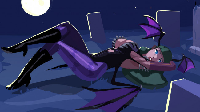 Обои картинки фото разное, арты, фон, демон, взгляд, девушка