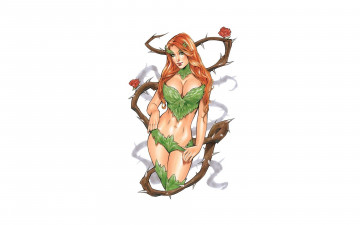 Картинка рисованное комиксы роза взгляд фон девушка