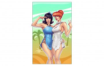 Картинка рисованное комиксы взгляд фон девушки