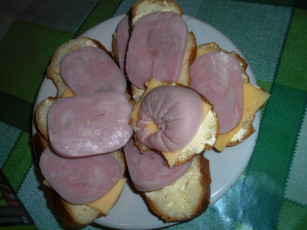 Картинка еда бутерброды +гамбургеры +канапе сыр колбаса хлеб