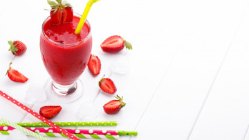 обоя еда, напитки, клубничный, смузи