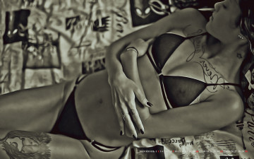 Картинка календари компьютерный+дизайн тату отдых девушка