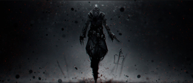 Обои картинки фото фэнтези, нежить, пепел, монстр, старик