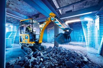 обоя техника, экскаваторы, jcb