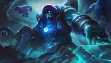 Картинка видео+игры league+of+legends йорик существа кристалл