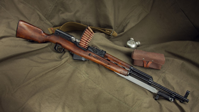 Обои картинки фото оружие, ружья, мушкеты, винчестеры, скс, самозарядный, карабин, симонова