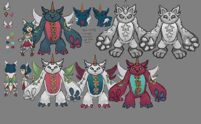 Обои картинки фото видео игры, league of legends, энни, медведь, образы