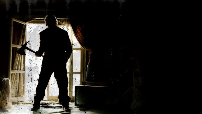 Обои картинки фото кино фильмы, the hills have eyes, человек, топор, двери