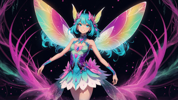 Картинка аниме ангелы +демоны нейросети графика нейроарт ai art нейронные сети рисунки нейро искусство нейрографика graphics neuroart neural networks drawings neuro neurography