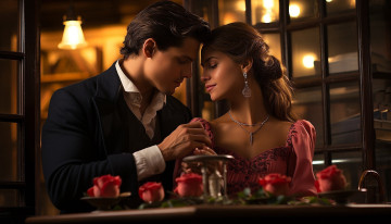 Картинка 3д+графика романтика+ romantics влюбленные