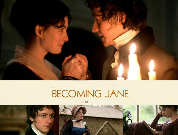 Обои картинки фото кино фильмы, becoming jane, персонажи, свечи, дом, окно, цветы, любовь