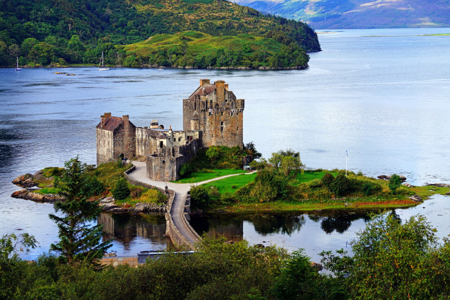 Обои картинки фото eilean donan castle, scotland, города, замок эйлен-донан , шотландия, eilean, donan, castle
