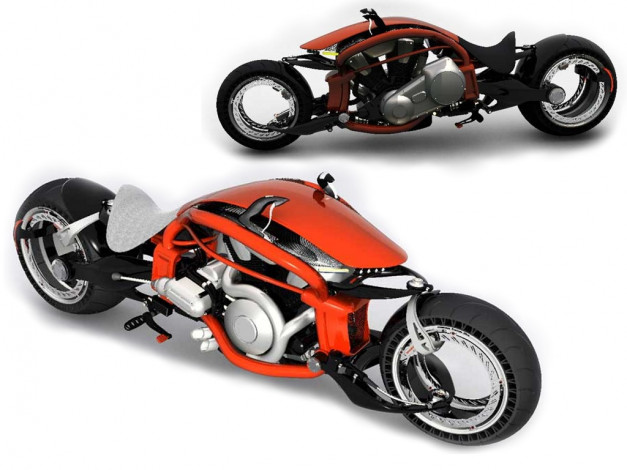 Обои картинки фото мотоциклы, 3d