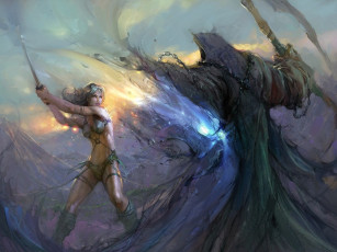 Картинка девойка фэнтези красавицы чудовища