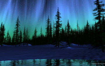 Картинка 3д графика nature landscape природа