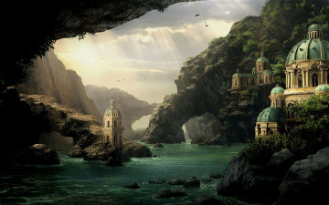 Картинка фэнтези замки