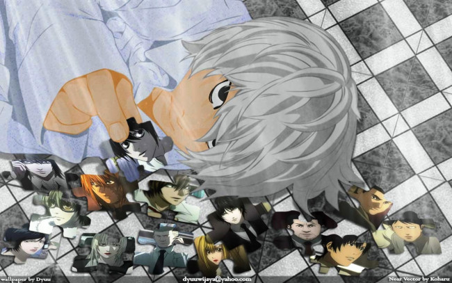 Обои картинки фото аниме, death, note