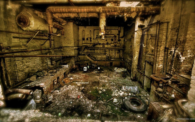 Обои картинки фото разное, развалины, руины, металлолом