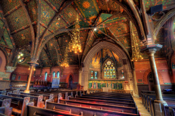 Картинка интерьер убранство роспись храма