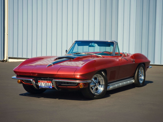 Обои картинки фото автомобили, corvette, sting, ray, 427, pro, l71, convertible