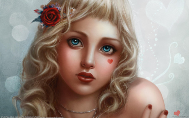 Обои картинки фото omar, diaz, фэнтези, девушки