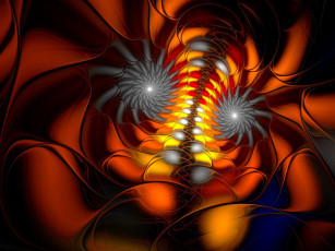 Картинка 3д графика fractal фракталы узор цвета фон