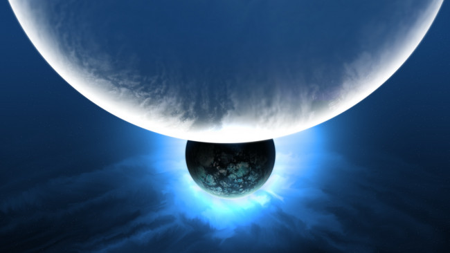 Обои картинки фото космос, арт, планеты