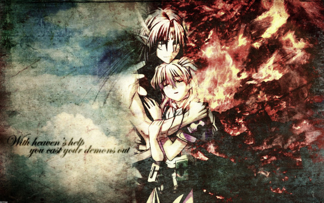 Обои картинки фото аниме, chrno, crusade, chrono, rosette