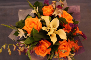 Картинка цветы букеты композиции букет розы