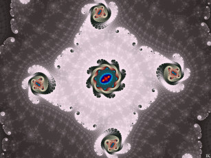 Картинка 3д+графика фракталы+ fractal цвета фон узор