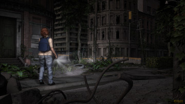 Картинка 3д+графика люди+ people девушка ночь