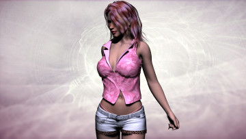 обоя 3д графика, люди , people, девушка, взгляд