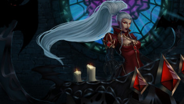 Картинка league+of+legends фэнтези девушки sona league of legends белые волосы девушка maven the strings