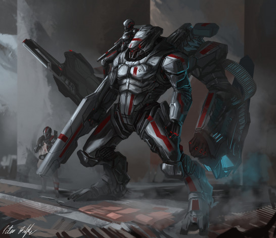 Обои картинки фото фэнтези, роботы,  киборги,  механизмы, робот