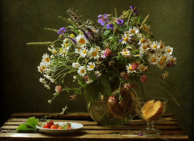Обои картинки фото цветы, луговые , полевые,  цветы, натюрморт, букет