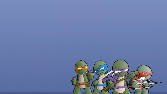 Обои картинки фото рисованные, минимализм, черепахи