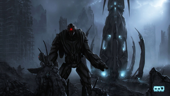 Обои картинки фото фэнтези, роботы,  киборги,  механизмы, робот