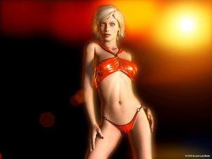 Картинка 3д+графика люди+ people девушка взгляд фон