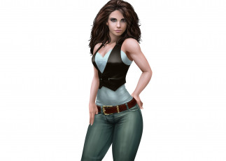 Картинка рисованное люди фон девушка взгляд