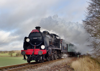 Картинка техника паровозы паровоз рельсы дорога железная