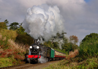 Картинка техника паровозы паровоз рельсы дорога железная