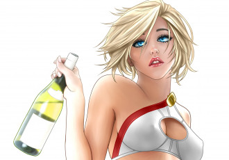 Картинка рисованное люди взгляд девушка вино фон