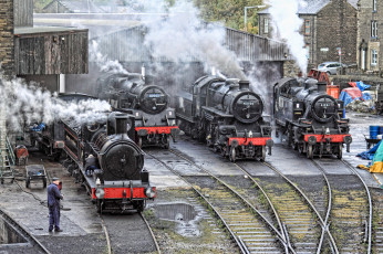 Картинка техника паровозы паровоз рельсы дорога железная