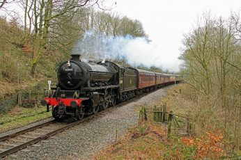 Картинка техника паровозы паровоз рельсы дорога железная