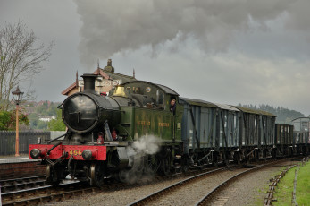 Картинка техника паровозы рельсы дорога железная паровоз