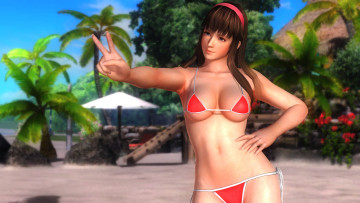 Картинка видео+игры dead+or+alive+5 девушка взгляд фон жест