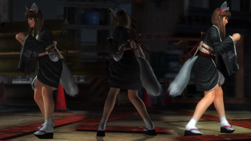 Картинка видео+игры dead+or+alive+5 девушки взгляд фон хвостики